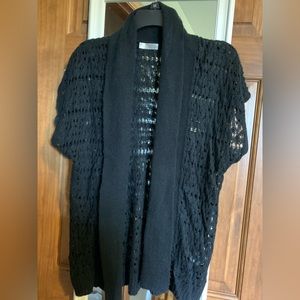 Old Navy black short sleeved cardigan size L